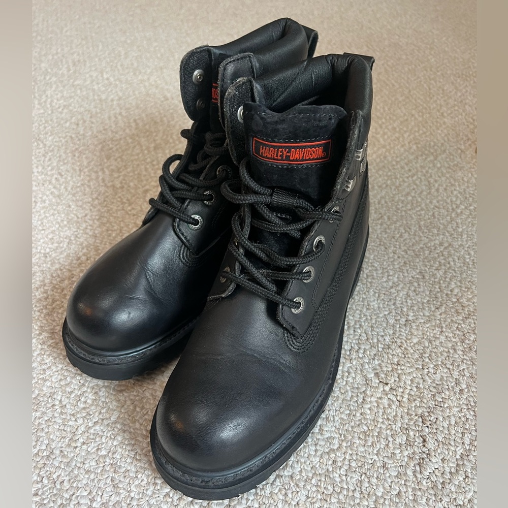 Women vintage Harley Davidson boots